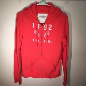 Abercrombie & Fitch A&F Reddish Orange Hoodie